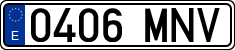 License plates of Spain, Ordinary (2000)