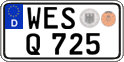 German license plate, Regular plates