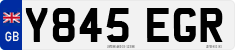 License plate of the United Kingdom, 1983 year system