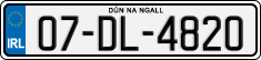 License plate of Ireland, Regular plates