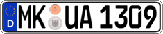 German license plate, Regular plates