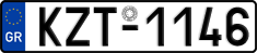 License plate of Greece, Cars
