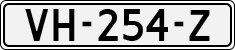 License plate of the Netherlands, Light Commercial Vehicles (1994 system)
