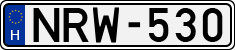 license plates of Hungary, Cars (1990)