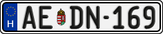 license plates of Hungary, Regular plates (2022)