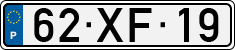 License plate of Portugal, Regular plates