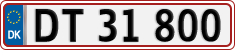 License plate of Denmark, Regular plates