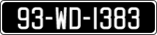 License plate of Ireland, Regular plates