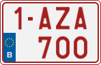 License plate of Belgium, Regular plates (2010)
