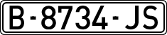 License plates of Spain, 1971 year series