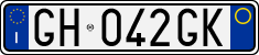 License plate of Italy, Cars (1994 year series)