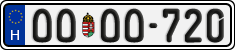 license plates of Hungary, Regular plates (2022)