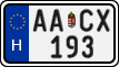 license plates of Hungary, Regular plates (2022)