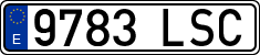 License plates of Spain, Ordinary (2000)