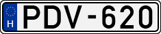 license plates of Hungary, Cars (1990)