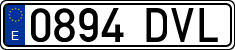 License plates of Spain, Ordinary (2000)