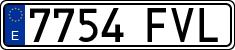 License plates of Spain, Ordinary (2000)