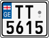 License plate of Georgia, Motorcycles (2014)