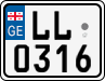 License plate of Georgia, Motorcycles (2014)