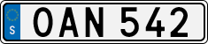 License plate of Sweden, Regular plates