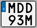 License plate of Sweden, Regular plates