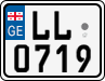 License plate of Georgia, Motorcycles (2014)