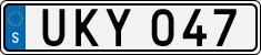 License plate of Sweden, Regular plates