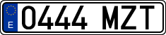 License plates of Spain, Ordinary (2000)