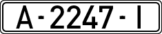 License plates of Spain, 1971 year series