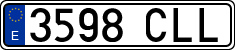License plates of Spain, Ordinary (2000)