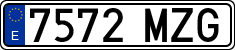 License plates of Spain, Ordinary (2000)