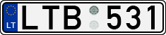 License plate of Lithuania, Cars