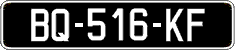 French license plate, SIV (oldtimers)
