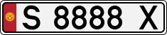 License plate of Kyrgyzstan, Private owners (1994)