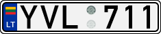 License plate of Lithuania, Cars