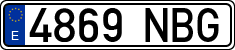 License plates of Spain, Ordinary (2000)