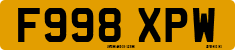 License plate of the United Kingdom, 1983 year system