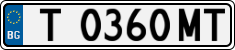 License plate of Bulgaria, Cars