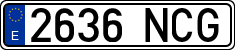 License plates of Spain, Ordinary (2000)