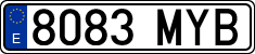 License plates of Spain, Ordinary (2000)