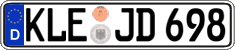 German license plate, Regular plates