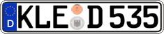 German license plate, Regular plates