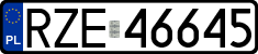 License plates of Poland, Regular car plates