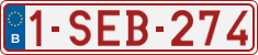 License plate of Belgium, Regular plates (2010)