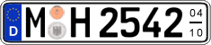 German license plate, Seasonal plates