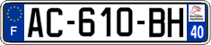 French license plate, SIV (ordinary)