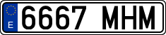 License plates of Spain, Ordinary (2000)