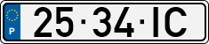 License plate of Portugal, Regular plates