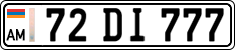 License plate of Armenia, Private owners