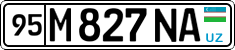 License plate of Uzbekistan, Private owners